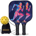 Carbonfiber Graphite Pickleball Paddle Set W91644