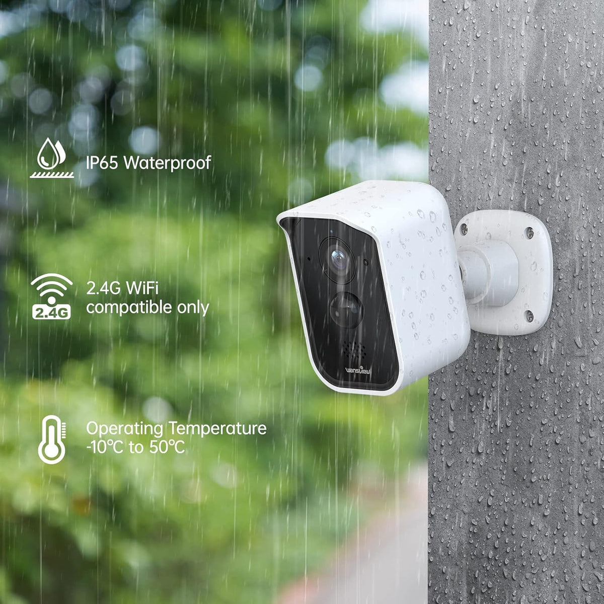 1080P HD Wireless Rechargeable Battery Powered Security Camera Y8726