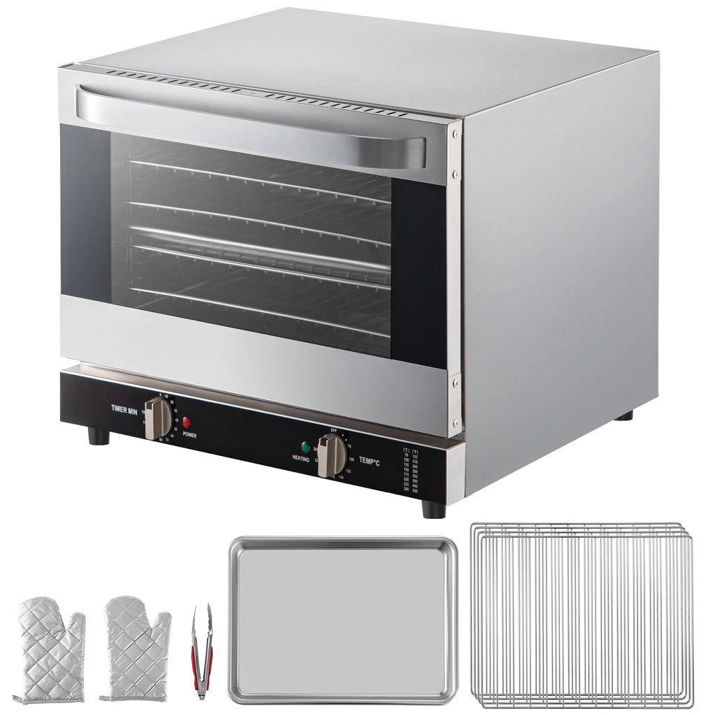 Commercial Convection Oven, 66L, 1800W, 4-Tier U800226