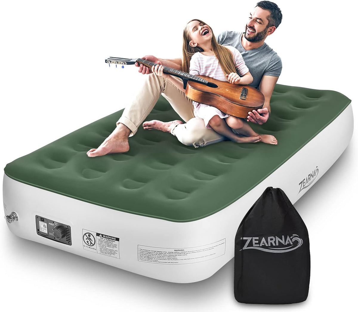 Twin Air Mattress with Built in Pump Inflatable P845