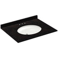Absolute Black Granite Vanity Top 31 in x 22 in with Backsplash I8508