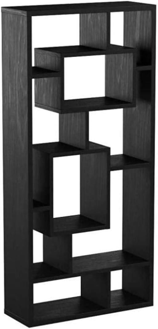 Black Oak 10-Shelf Bookcase F49482