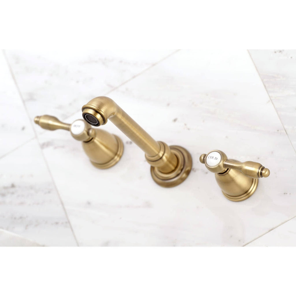 2-Handle Wall Mount Roman Tub Faucet, Oil Rubbed Bronze D101