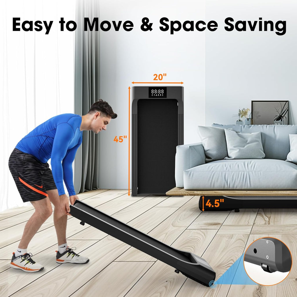 Walking Pad Under Desk Treadmill with Remote Control LED Display V577