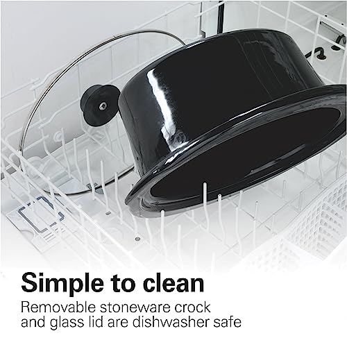 6-Quart Black Portable Slow Cooker F63156