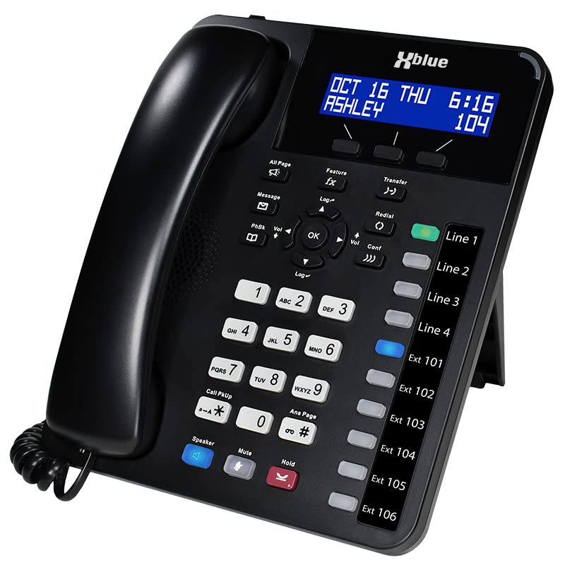 Small Business Phone System Bundle with 4 Digital Phones C4593