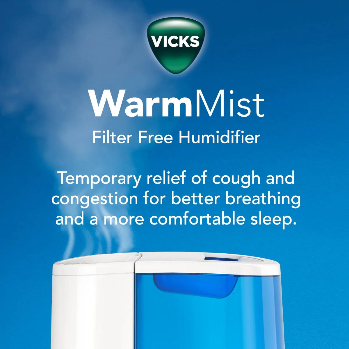 Blue Warm Mist Humidifier Q297435