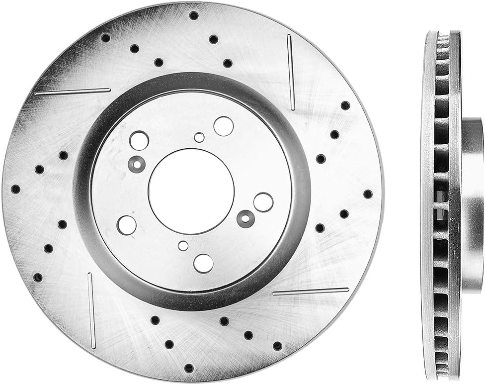 320mm Drilled & Slotted 5 Lug Rotors M792703