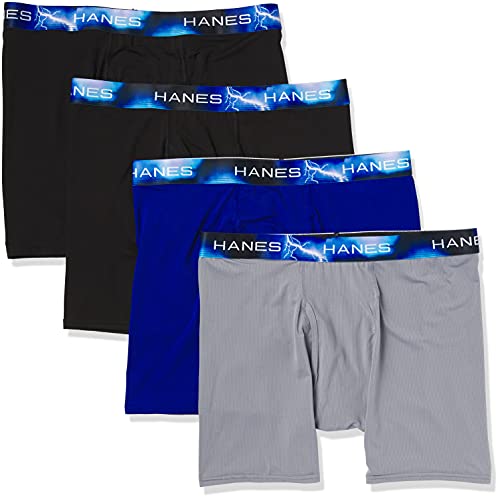 Men's Ultra Lightweight Long Leg Boxer Brief 4-Pack X6238
