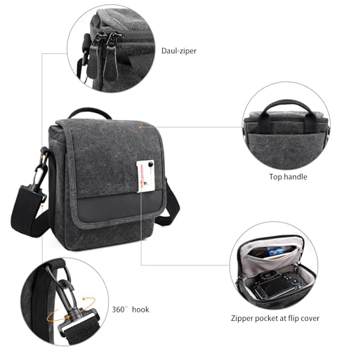 Small DSLR Camera Shoulder Bag Waterproof Messenger Bag Crossbody Case A11040