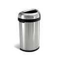 Semi-Round Lift-Off Lid 15.9 gal Stainless Steel Trash Can J5505