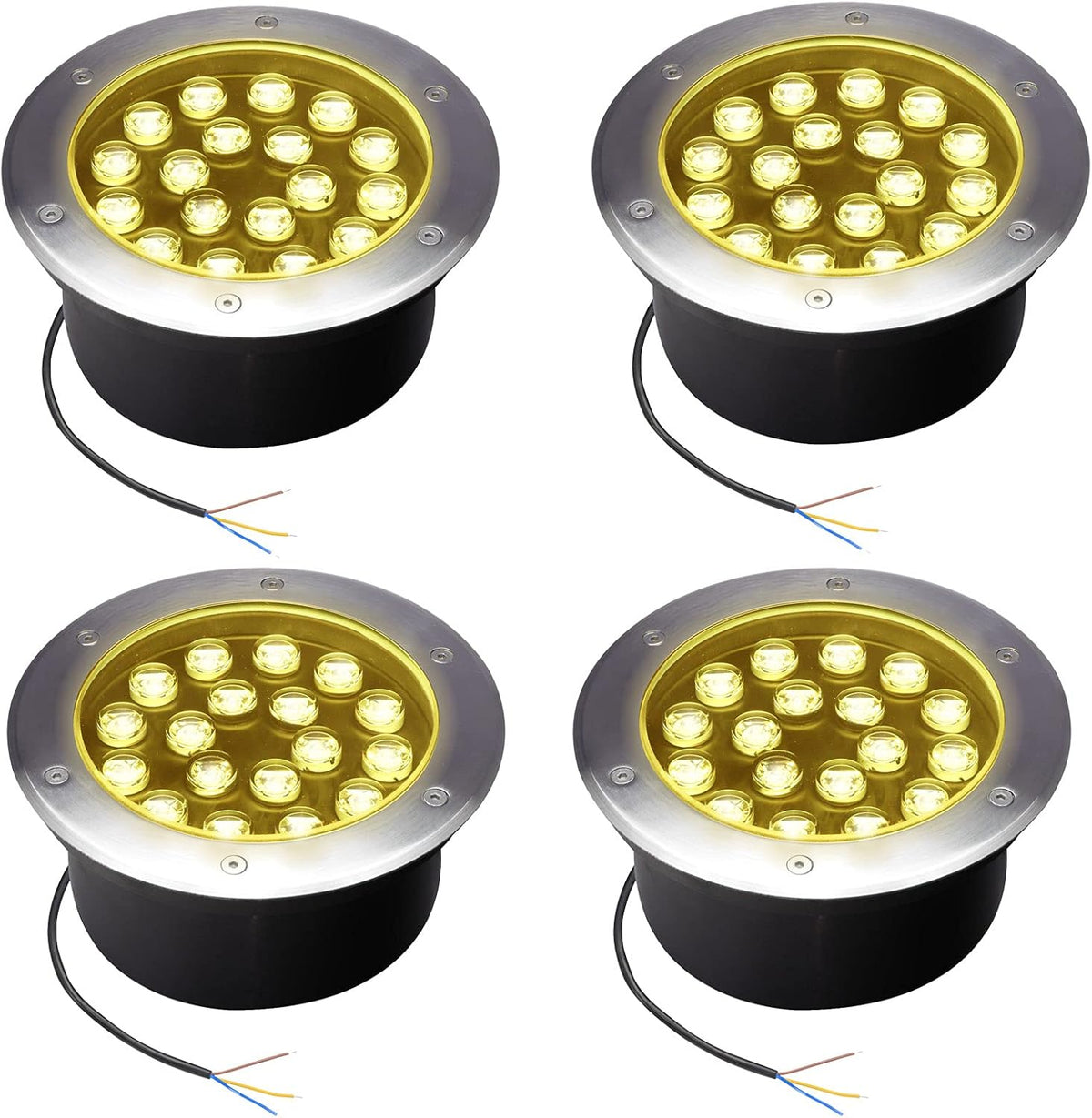 5W Waterproof White LED Well Landscape Light Pack of 4 G511004