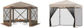 12x12ft Pop-Up Gazebo Screen Tent with Mosquito Netting V462