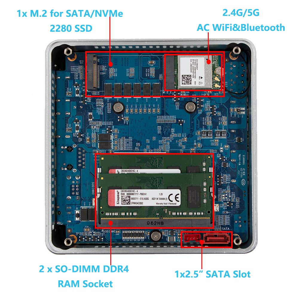 8G DDR4 512G M.2 NVMe SSD Mini PC O802218