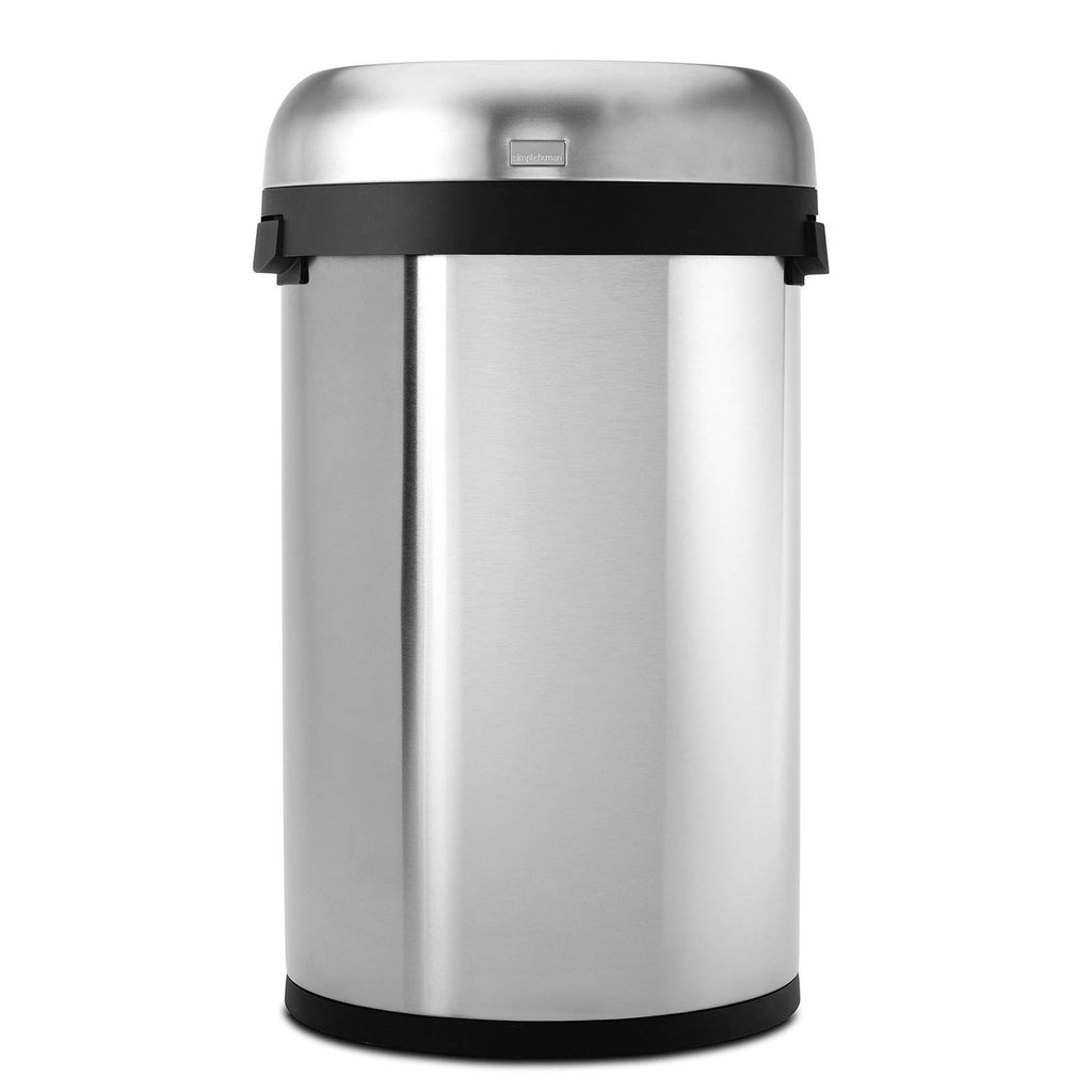 Semi-Round Lift-Off Lid 15.9 gal Stainless Steel Trash Can J5505
