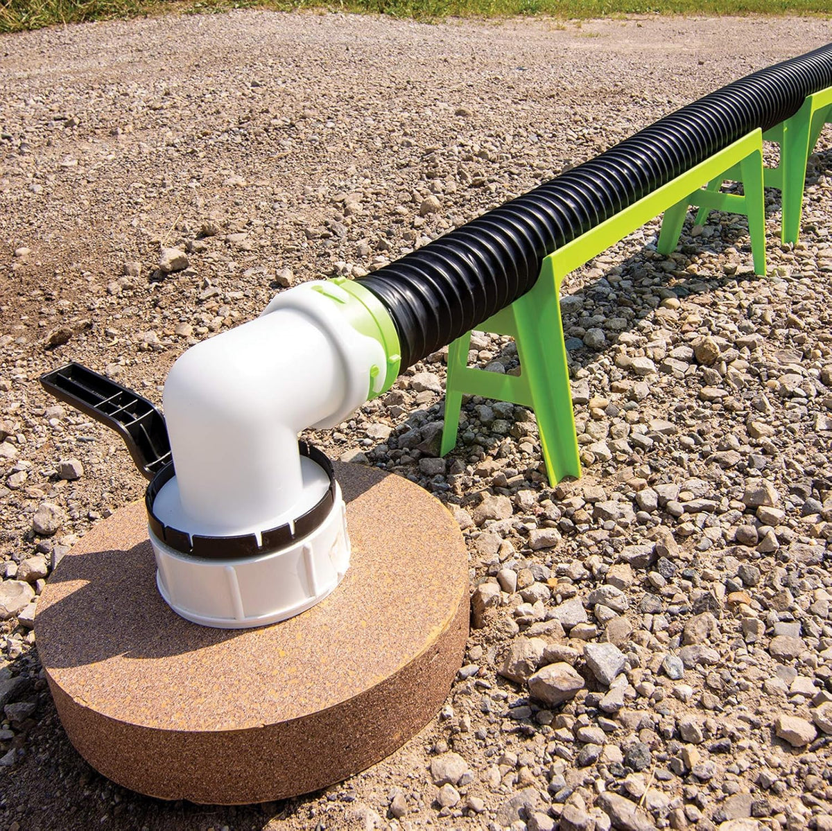 Green Pack of 2 RV Sewer Hose Support C47413