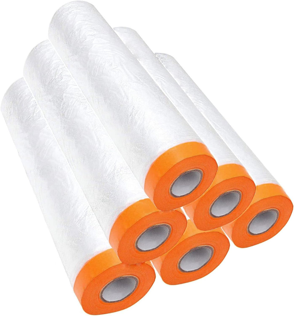 6 Rolls Masking Film Plastic Painting Sheeting E6410
