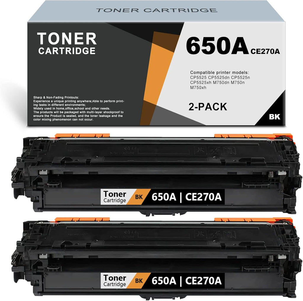 2 Pack Black Remanufactured Toner Cartridge E438
