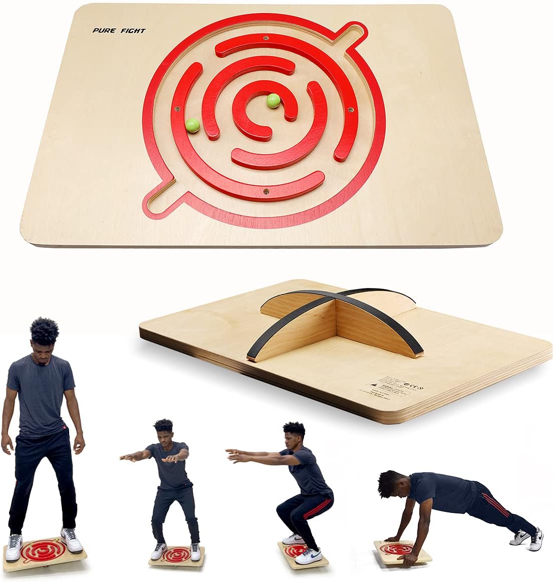 Maze Balance Board Wooden X-Large O907140