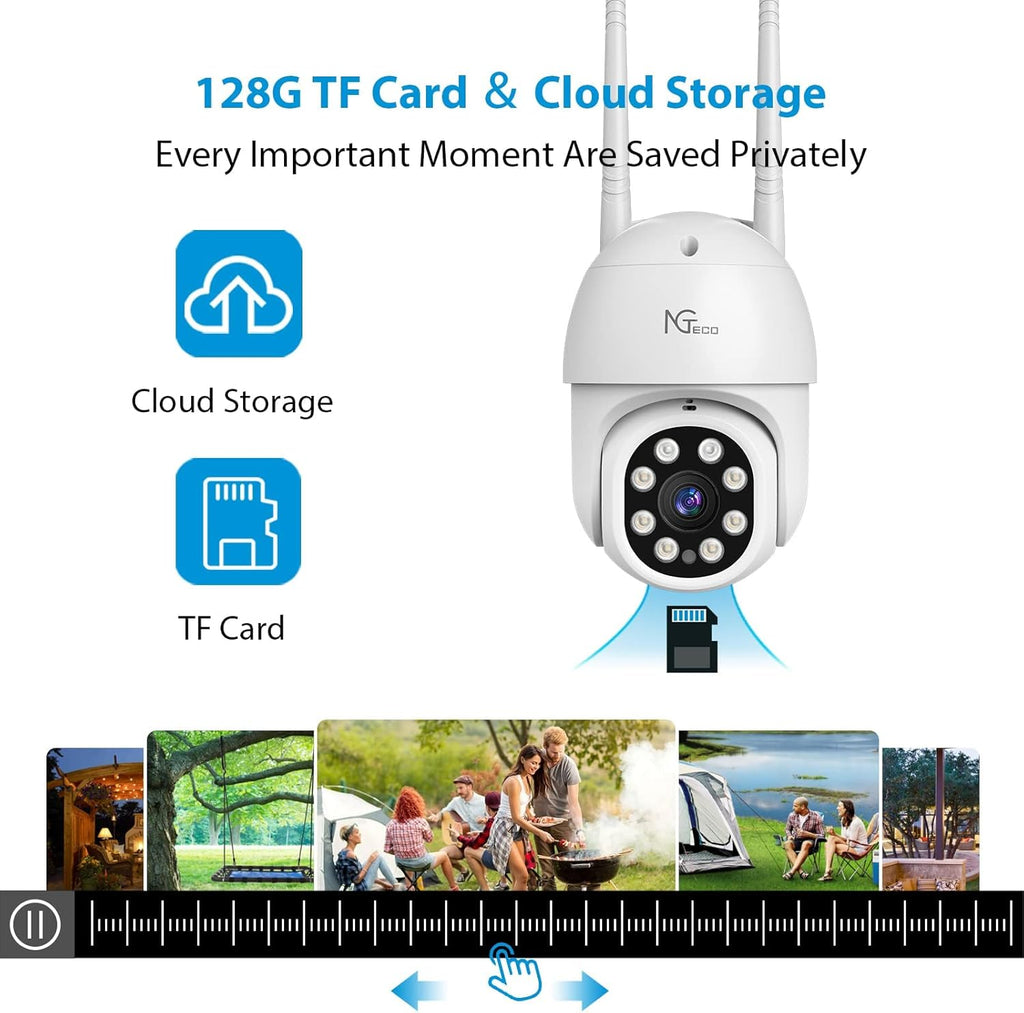 2K WiFi Security Camera with Spotlight Night Vision Y8219