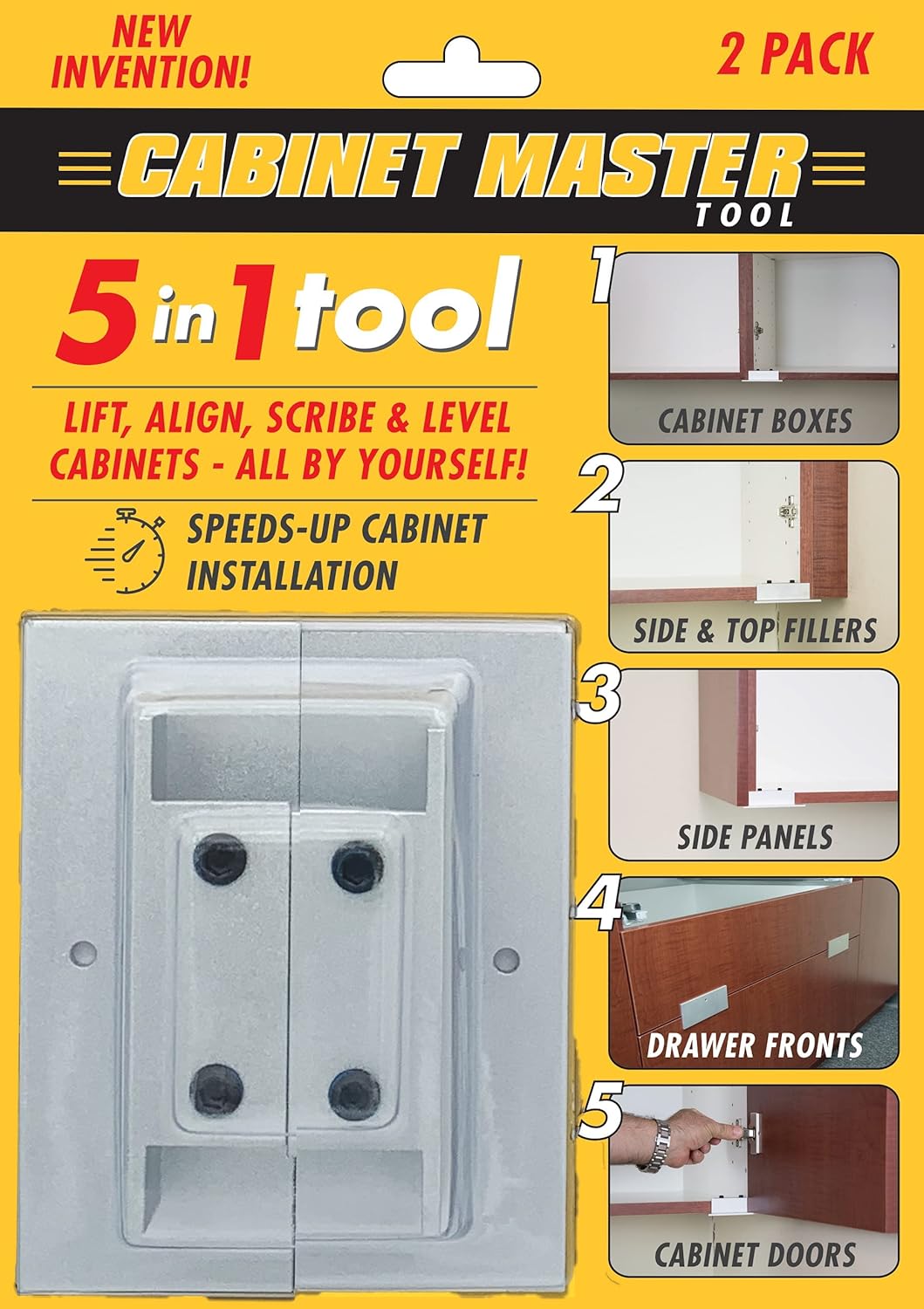 5-in-1 Cabinet Installation Jig Aluminum 2pc Pack W637