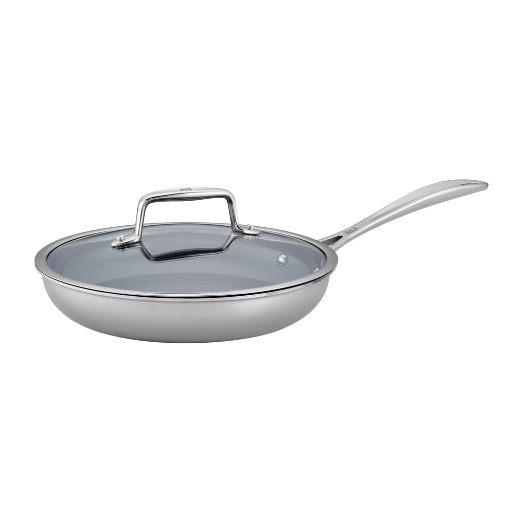 Stainless Steel Ceramic Nonstick Fry Pan with Lid D1274