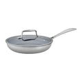 Stainless Steel Ceramic Nonstick Fry Pan with Lid D1274