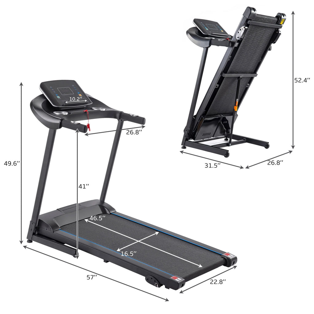 Folding Electric Treadmill with Incline H694993
