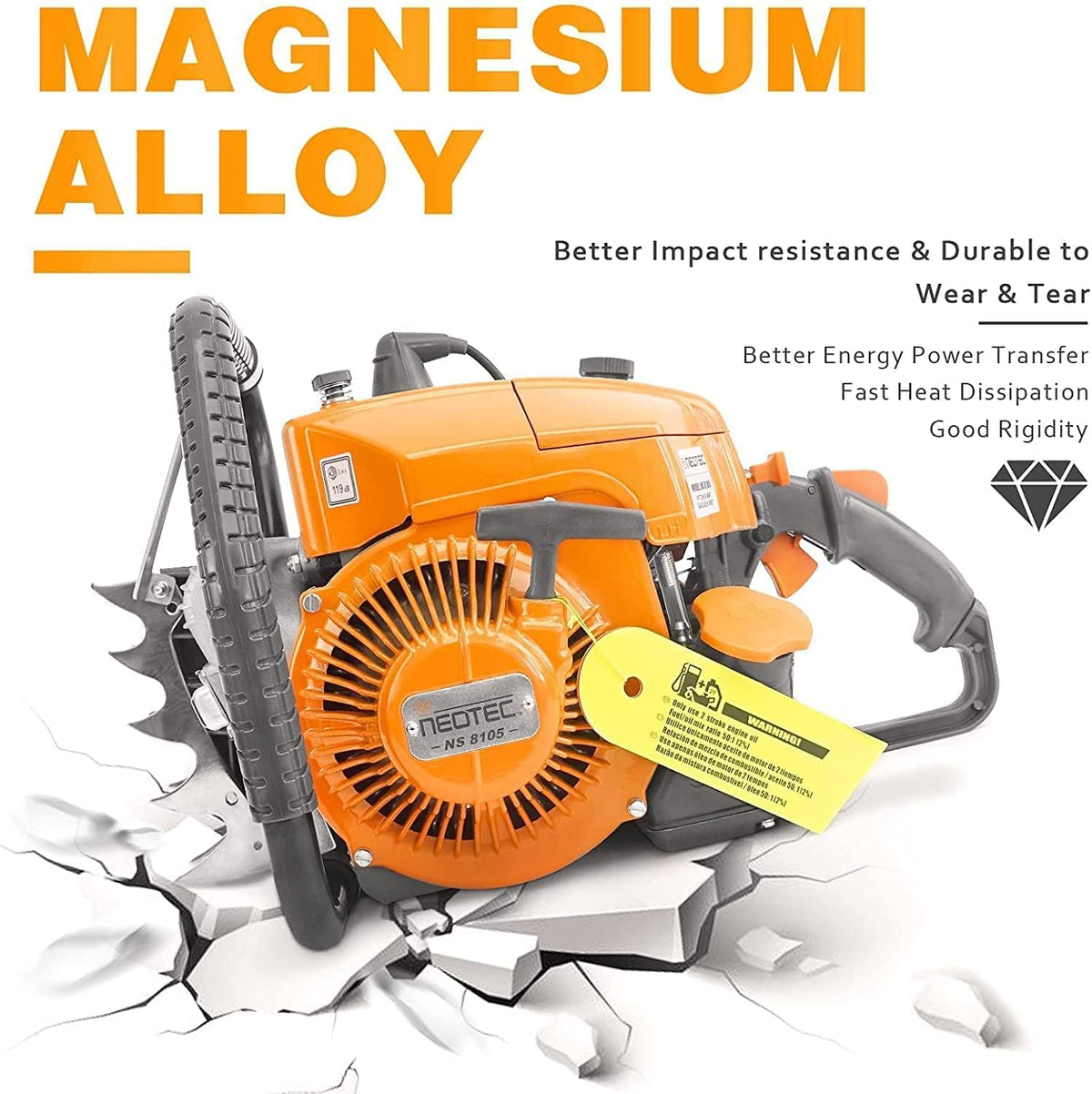 36 inch Gas Chainsaw 105cc 4.8KW 6.5HP X2270