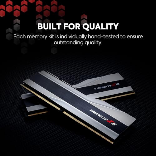 DDR5 RAM 32GB (2x16GB) 6000MT/s CL36-36-36-96 Desktop Computer Memory Metallic Silver E87770