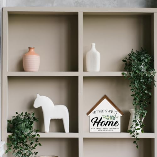 House Shaped Wooden Block Sign I721