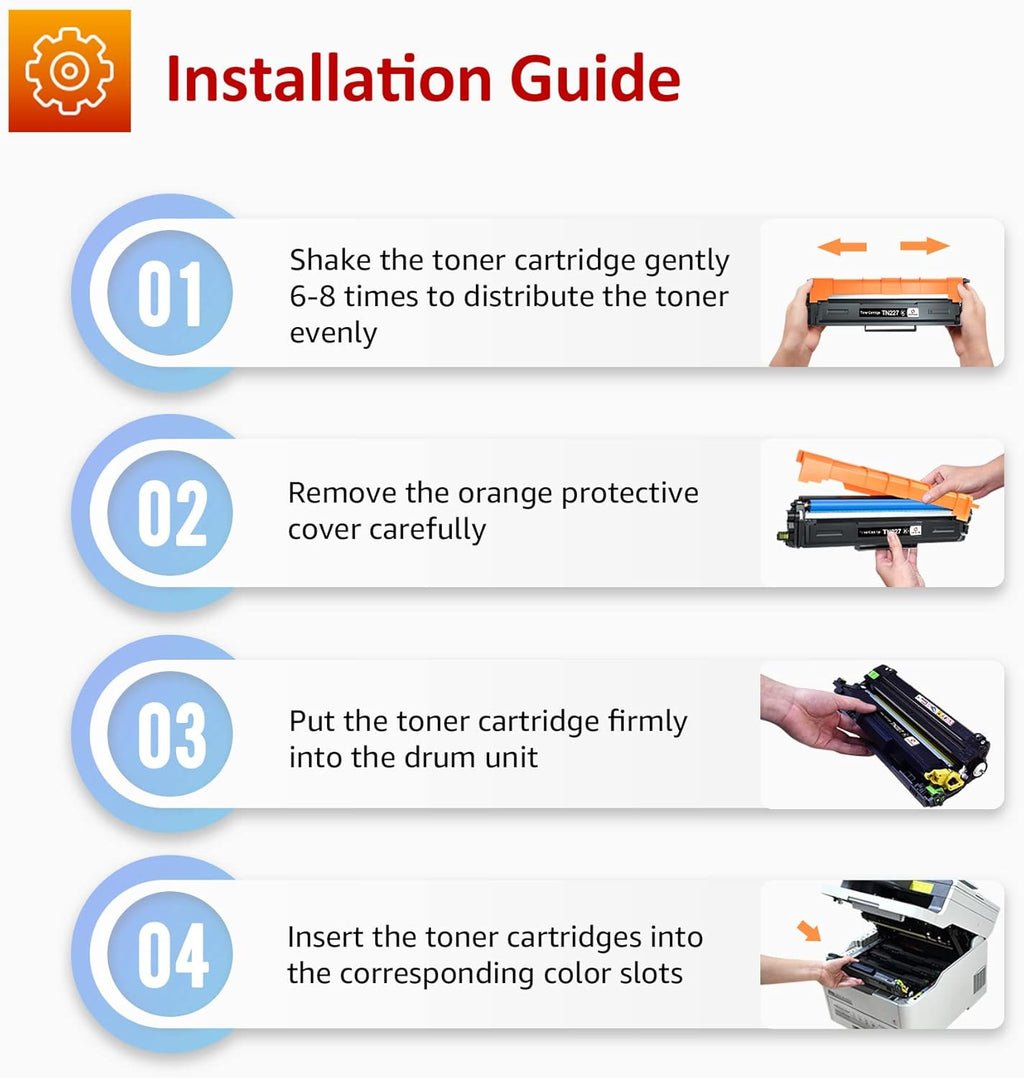 Compatible Toner Cartridge Replacement 4 Pack High Yield Q2736