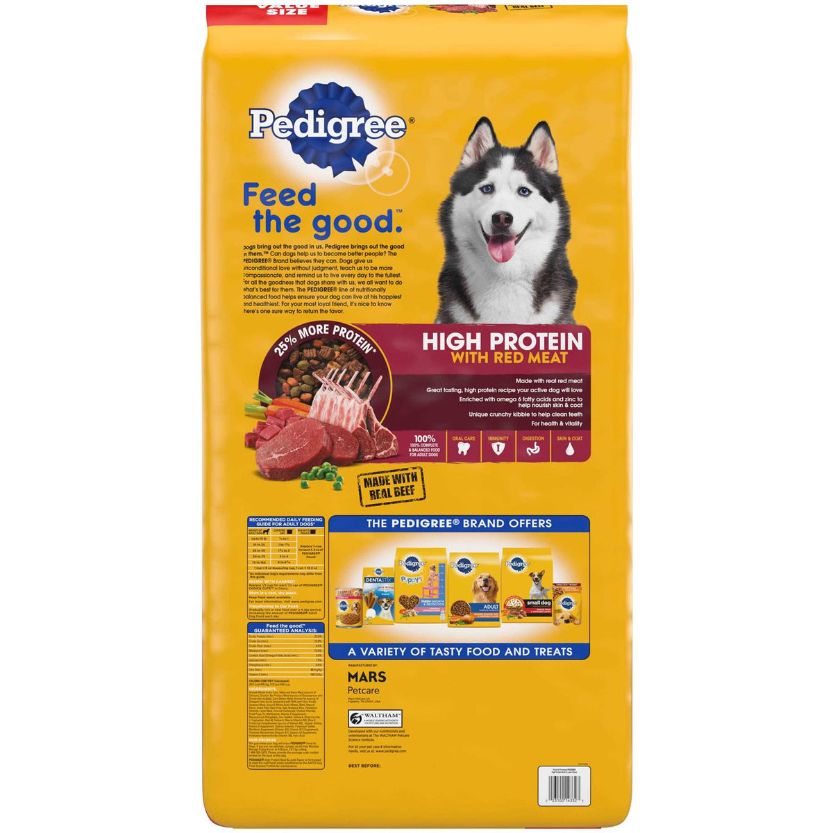 High Protein Adult Dry Dog Food Beef and Lamb D50405