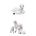 Set of 2 Resin Lamb Figurine Decoration C421368