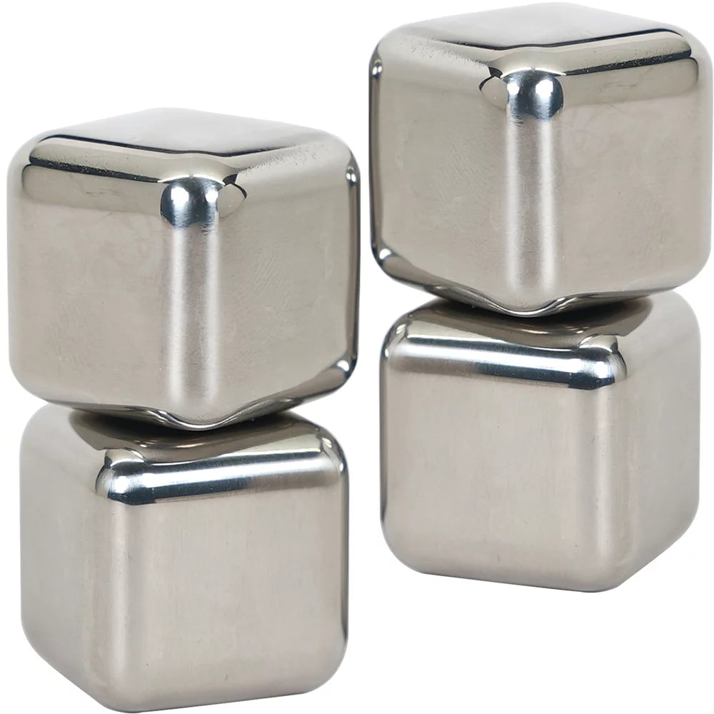 12-Cup Coffeemaker and Single-Serve Brewer, White Bundle with 4 Pack Reusable Stainless Steel Ice Cubes M67582