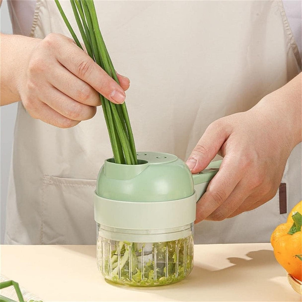 4 in 1 Rechargeable Electric Vegetable Cutter Set X84543