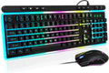104 Keys RGB Backlit Wired Gaming Keyboard and Mouse Combo N1543