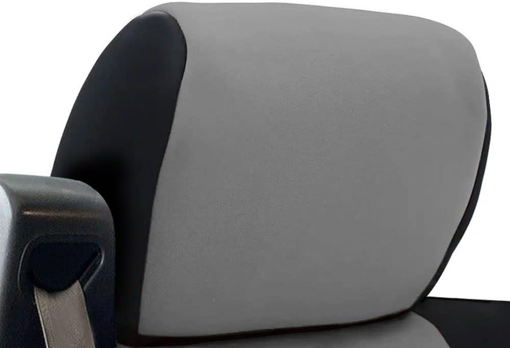 Custom Fit Neoprene Car Front Seat Covers Gray & Black P154