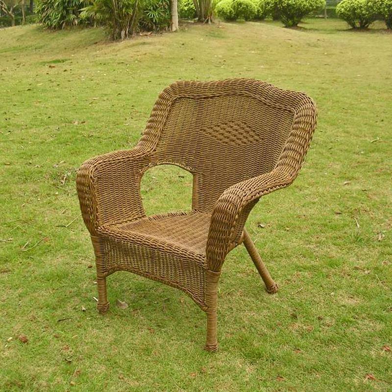 Resin Wicker Patio Chairs Set of 2 G4461