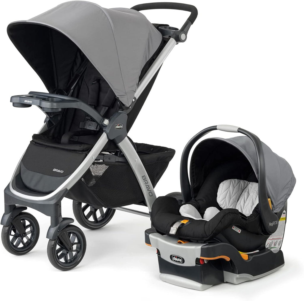 3-in-1 Travel System Stroller with Infant Car Seat and Base, Camden/Black & Grey J476682