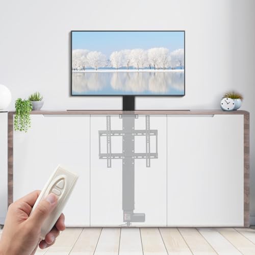Motorized TV Lift Stand, Adjustable Height 38" to 66", Remote Control P614422