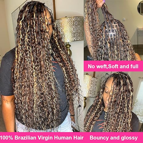 100g 100% Unprocessed Brazilian Virgin Curly Braiding Human Hair Extensions J2309