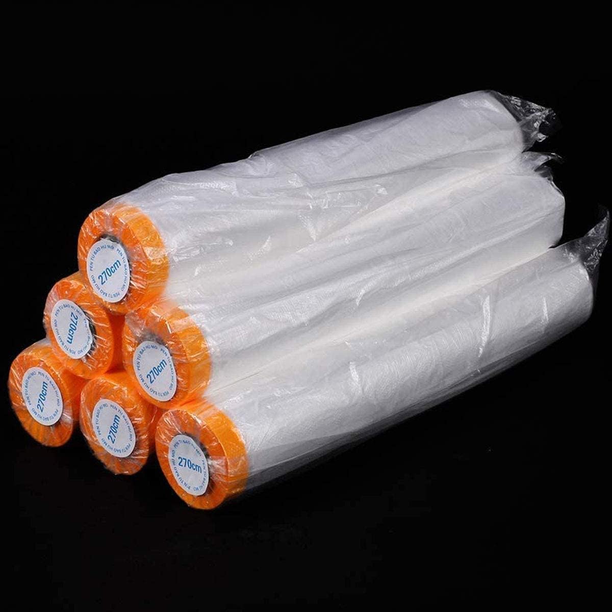 6 Rolls Masking Film Plastic Painting Sheeting E6410