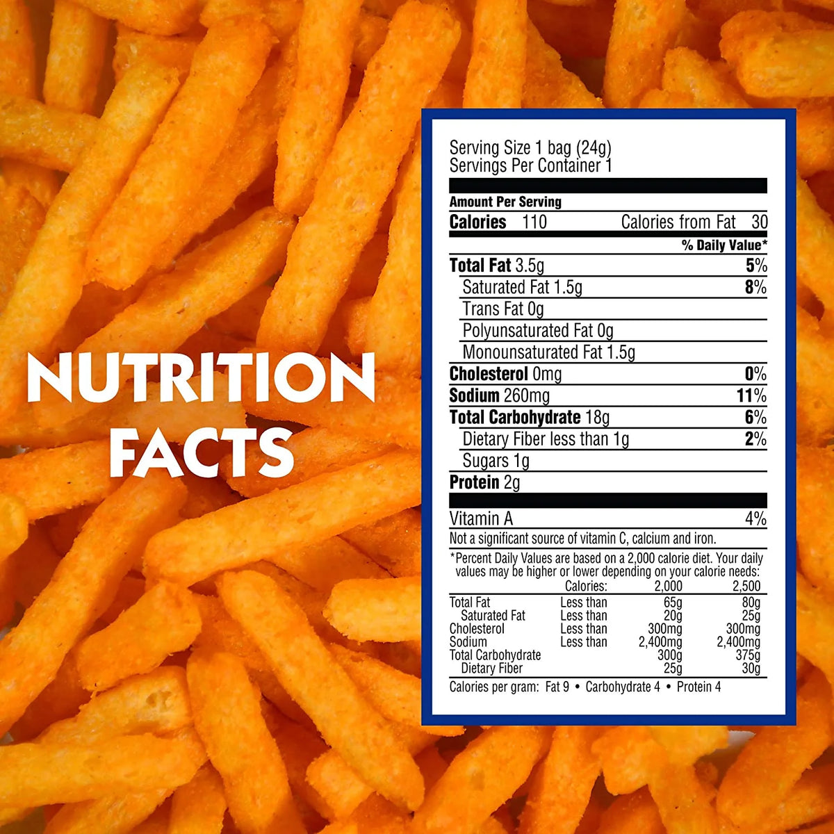 0.85 Oz Hot Fries 72 Pack V4821