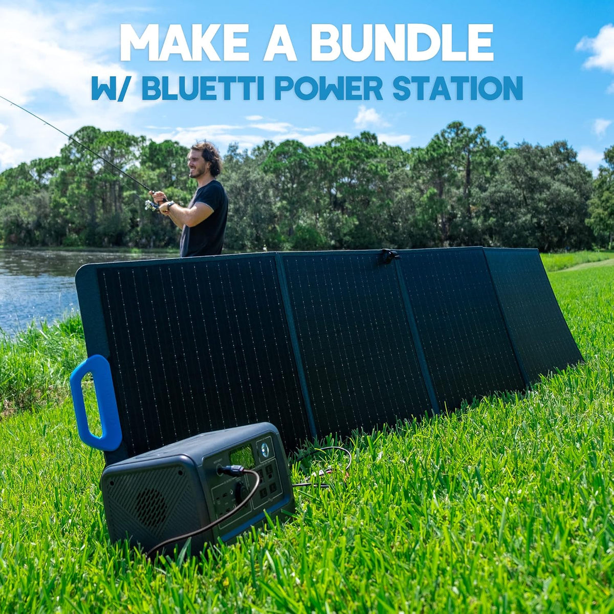 Portable Power Station with 200W Foldable Solar Panel N572