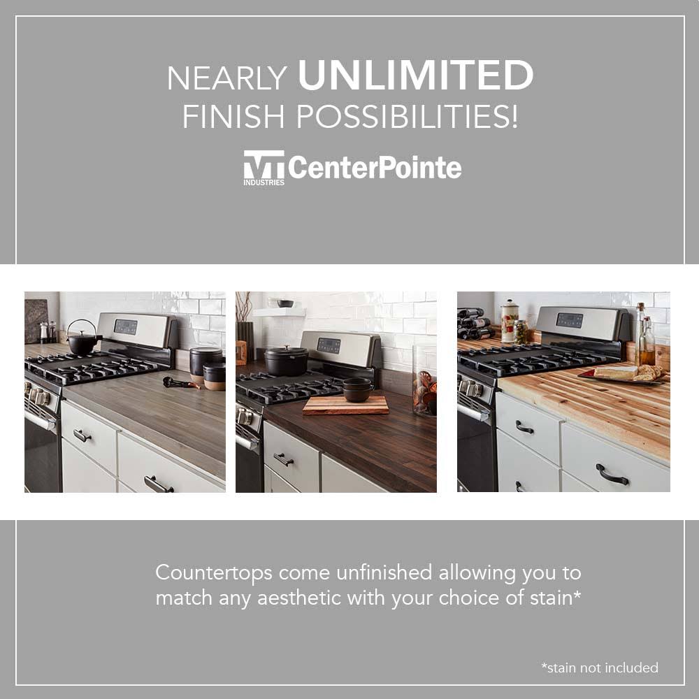 8.16-ft Acacia Straight Butcher Block Kitchen Countertop A37451