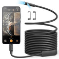 Dual Lens Endoscope Camera with Light, 1080P HD Borescope with 8 LED Lights, USB Endoscope with 16.5ft Semi-Rigid Snake Camera, IP67 Waterproof Inspection Camera S963565