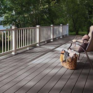 Pebble Grey Composite Decking T578