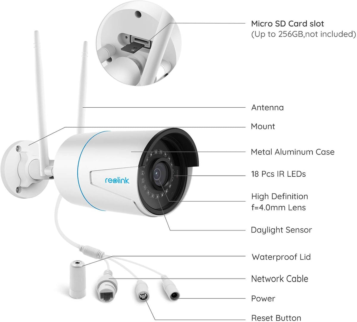 5MP HD Dual Band WiFi Outdoor Security Camera L7140