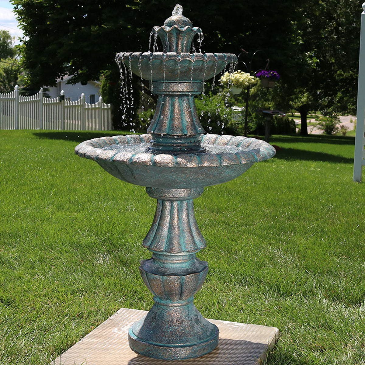 2-Tier Outdoor Water Fountain M112